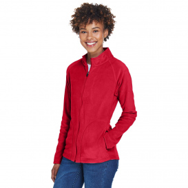 Team 365 TT90W Ladies Campus Microfleece Jacket - Sport Red