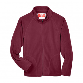 Team 365 TT90Y Youth Campus Microfleece Jacket - Sport Maroon