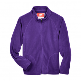 Team 365 TT90Y Youth Campus Microfleece Jacket - Sport Purple
