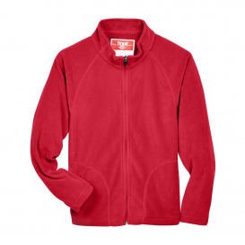 Team 365 TT90Y Youth Campus Microfleece Jacket - Sport Red