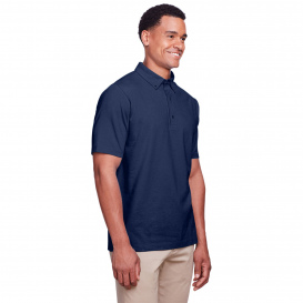 UltraClub UC105 Men\'s Lakeshore Stretch Cotton Performance Polo - Navy