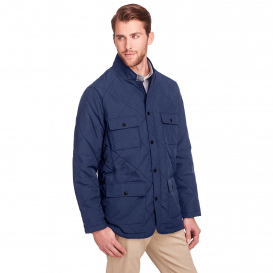 UltraClub UC708 Men\'s Dawson Quilted Hacking Jacket - Navy