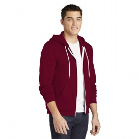 American Apparel F497W Flex Fleece Zip Hoodie - Cranberry
