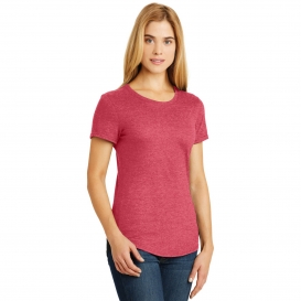 Anvil 6750L Ladies Tri-Blend Tee - Heather Red