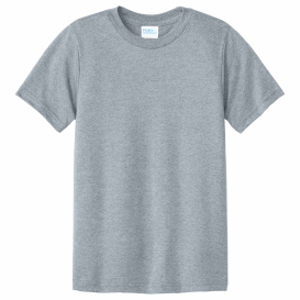 Port & Company PC340Y Youth CVC Tee - Athletic Heather