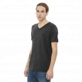 Bella + Canvas BC3005 Unisex Jersey Short Sleeve V-Neck Tee - Charcoal-Black Slub