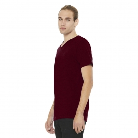 Bella + Canvas BC3005 Unisex Jersey Short Sleeve V-Neck Tee - Heather Cardinal