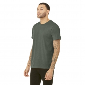 Bella + Canvas BC3413 Unisex Triblend Short Sleeve Tee - Military Green Triblend