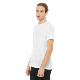Bella + Canvas BC3650 Unisex Poly-Cotton Short Sleeve Tee - White Slub