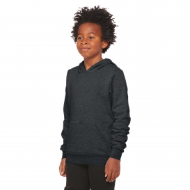 Bella + Canvas BC3719Y Youth Sponge Fleece Pullover Hoodie - Dark Grey Heather