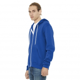 Bella + Canvas BC3739 Unisex Sponge Fleece Full-Zip Hoodie - True Royal