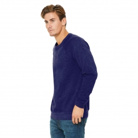 Bella + Canvas BC3901 Unisex Sponge Fleece Raglan Sweatshirt - Navy
