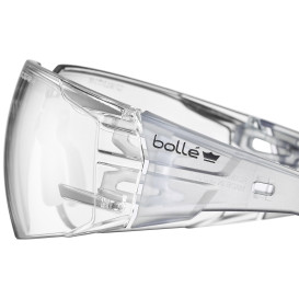 Bolle RUSHMN10U Rush 2.0 Safety Glasses - Clear/Black Temples - CSP Platinum Anti-Fog Lens
