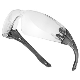 Bolle RUSPMN10U Rush + 2.0 Safety Glasses - Black Temples - Clear CSP Platinum Anti-Fog Lens