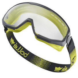 Bolle SPECN12W Spectrum Safety Goggles - Vented Black/Yellow Frame - Clear Platinum Lite Anti-Fog Lens