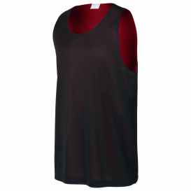 Sport-Tek ST5000 PosiCharge Reversible Mesh Tank - Black/Deep Red