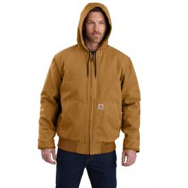 Carhartt 104050 Washed Duck Insulated Active Jacket - Carhartt Brown