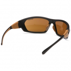 Carhartt CHB219 Carbondale Safety Glasses - Black Frame - Brown Polarized Lens
