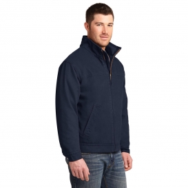 CornerStone CSJ40 Washed Duck Cloth Flannel-Lined Work Jacket - Navy