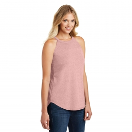 District DT137L Women\'s Perfect Tri Rocker Tank - Blush Frost