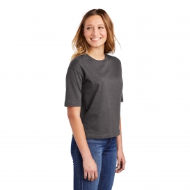 District DT6402 Women\'s V.I.T. Boxy Tee - Heathered Charcoal