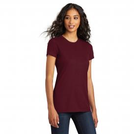 District DT5001 Women\'s Fitted The Concert Tee - Maroon