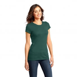 District DT6001 Women\'s Fitted Very Important Tee - Evergreen
