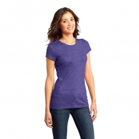 District DT6001 Women\'s Fitted Very Important Tee - Heathered Purple