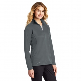 Eddie Bauer EB237 Ladies Smooth Fleece 1/2-Zip - Iron Gate