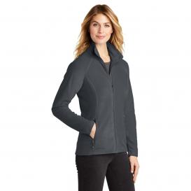 Eddie Bauer EB225 Ladies Full-Zip Microfleece Jacket - Grey Steel ...