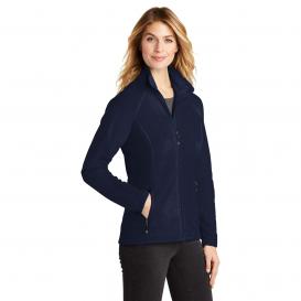Eddie Bauer EB225 Ladies Full-Zip Microfleece Jacket - Navy