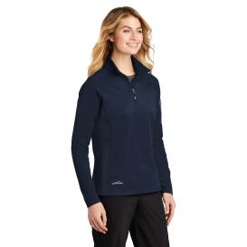 Eddie Bauer EB235 Ladies 1/2 Zip Performance Fleece Jacket - River Blue
