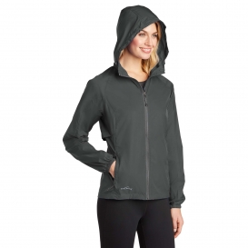 Eddie Bauer EB501 Ladies Packable Wind Jacket - Grey Steel