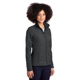 Eddie Bauer EB533 Ladies Shaded Crosshatch Soft Shell Jacket - Grey