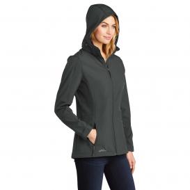 Eddie Bauer EB537 Ladies Hooded Soft Shell Parka - Grey Steel