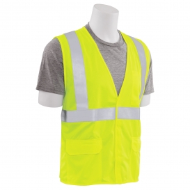 ERB by Delta Plus S365 Type R Class 2 Solid Self Extinguishing Safety Vest - Yellow/Lime