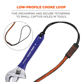 Ergodyne Squids 3104F(x) Tool Lanyard - Carabiner and Choke Loop - 10lbs