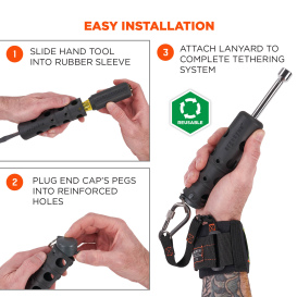 Ergodyne Squids 3745 Tool Grip and Tether Attachment Point - Black