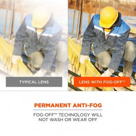 Ergodyne Dagr 52033 Safety Glasses - Black Frame - Smoke Anti-Fog Lens