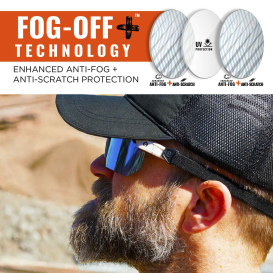 Ergodyne Aegir 55231 Safety Glasses - Matte Gray Frame - Color Enhancing Mirror Blue Lens