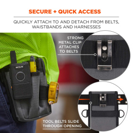 Ergodyne Arsenal 5569 Tool Pouch with Device Holster - Belt Clip