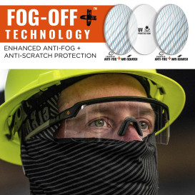 Ergodyne Aegir 58310 Anti Scratch Safety Glasses - Black Frame - Photochromic Anti-Fog Lens