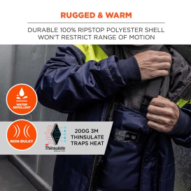 Ergodyne N-Ferno 6477 Insulated Freezer Bib Overalls