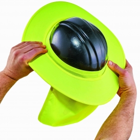 Ergodyne Chill-Its 6660 Hard Hat Brim with Shade - Yellow/Lime