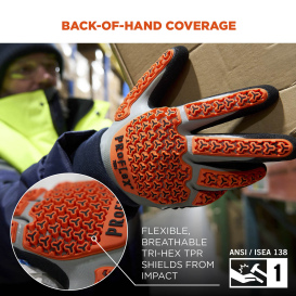 Ergodyne ProFlex 7521 A2 Thermal Coated Impact-Resistant Work Gloves