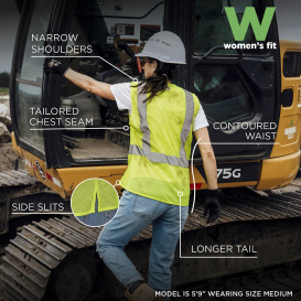 Ergodyne GloWear 8210HLW-S Type R Class 2 Women\'s Safety Vest - Lime