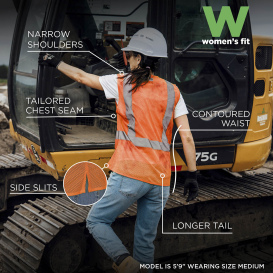 Ergodyne GloWear 8210HLW-S Type R Class 2 Women\'s Safety Vest - Orange