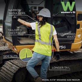 Ergodyne GloWear 8210ZW-S Type R Class 2 Womens Safety Vest - Lime