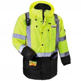 Ergodyne GloWear 8384 Type R Class 3 Thermal Parka - Yellow/Lime