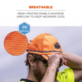 Ergodyne GloWear 8930 Hi-Vis Baseball Cap - Orange
